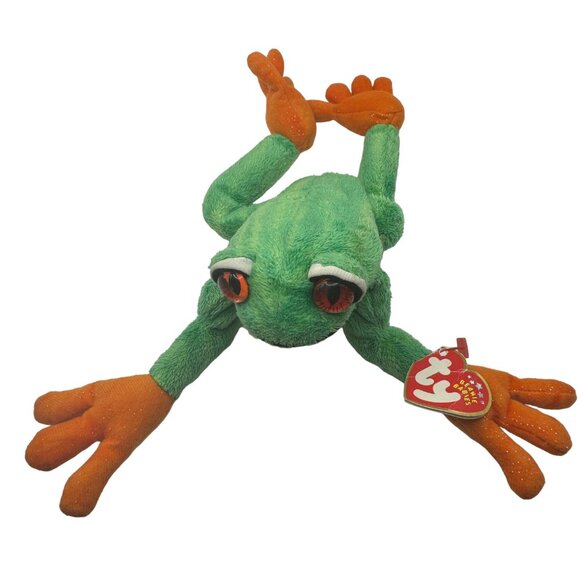 Ty Beanie Babies Panama Frog Plush Toy - Picture 2 of 6